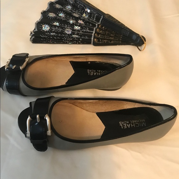 MICHAEL Michael Kors Shoes - Michael by Michael Kors gray and black flats.
